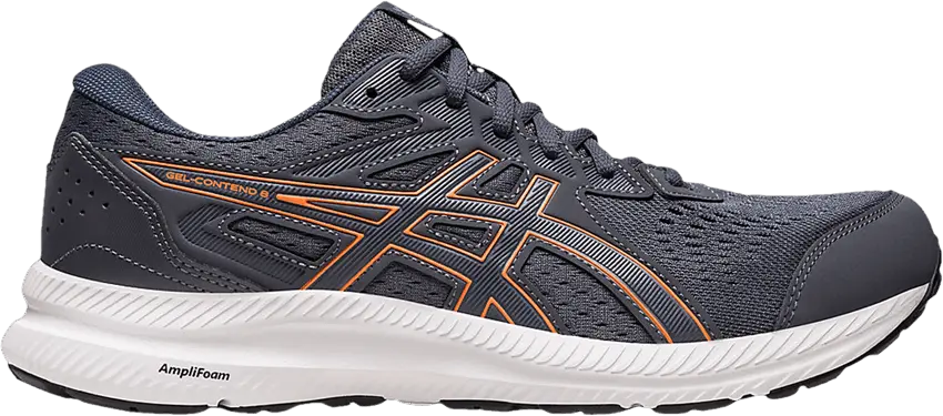  Asics Gel Contend 8 4E Wide &#039;Carrier Grey Orange&#039;