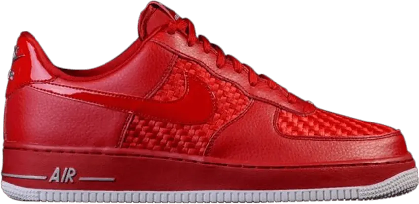  Nike Air Force 1 Low &#039;07 LV8 Woven Gym Red White Chrome
