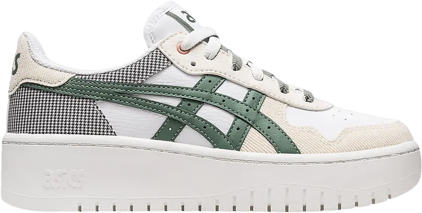  Asics Wmns Japan S PF &#039;White Houndstooth Ivy&#039;