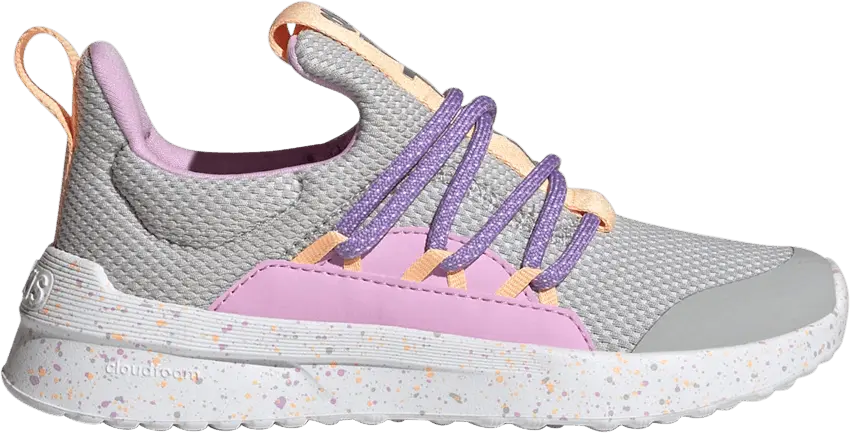  Adidas Lite Racer Adapt 5.0 J &#039;Grey Lilac Orange&#039;