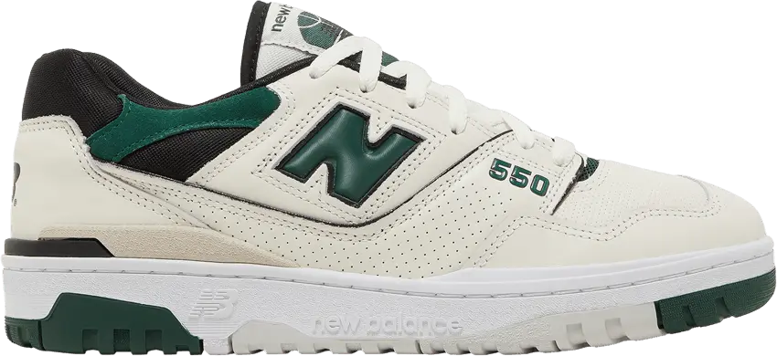  New Balance 550 Sea Salt Pine Green