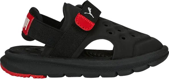 Puma Evolve AC Sandal Infant &#039;Black Red&#039;