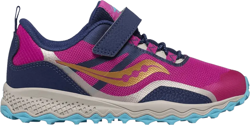  Saucony Peregrine 12 Shield A/C Big Kid &#039;Navy Pink&#039;