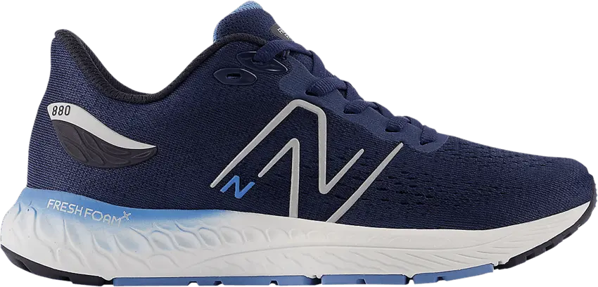  New Balance Fresh Foam X 880v12 Big Kid X-Wide &#039;Navy Heritage Blue&#039;