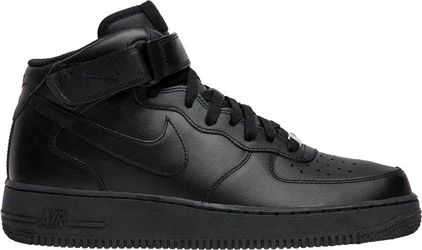  Nike Air Force 1 Mid Black (2016)