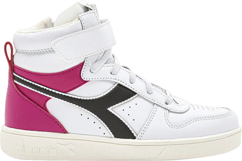  Diadora Magic Basket Mid Little Kid &#039;White Cream Blush&#039;