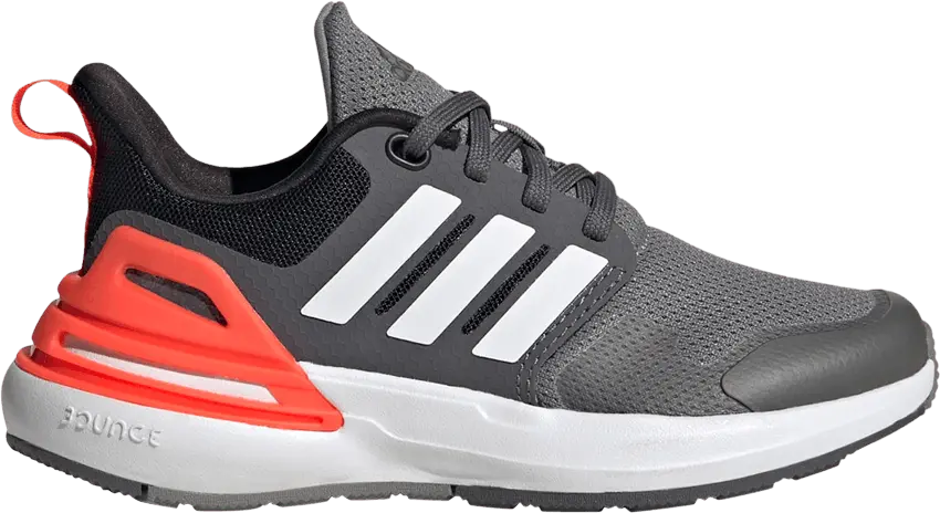  Adidas RapidaSport Bounce J &#039;Grey Solar Red&#039;