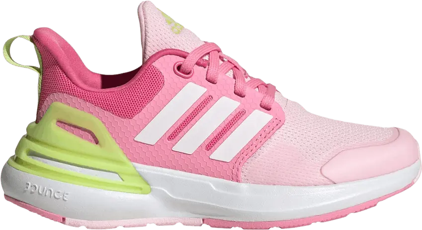 Adidas RapidaSport Bounce J &#039;Clear Pink Solar Yellow&#039;