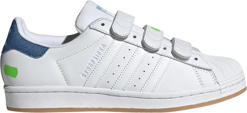  Adidas KSENIASCHNAIDER x Wmns Superstar &#039;White Clear Blue&#039;