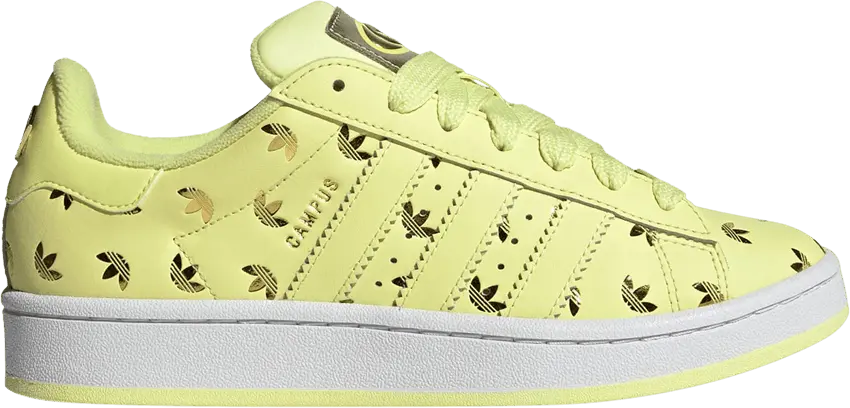  Adidas Wmns Campus 00s &#039;Allover Debossed Trefoils - Pulse Yellow&#039;