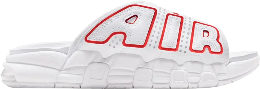 Nike Wmns Air More Uptempo Slide &#039;White University Red&#039;