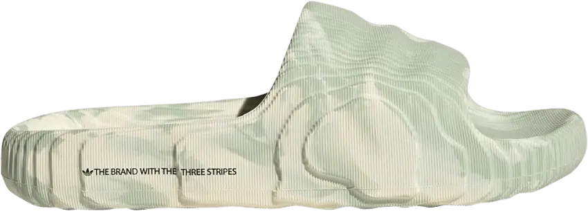  Adidas Adilette 22 Slide &#039;Cream White Linen Green&#039;