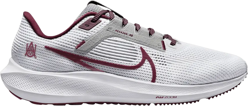 Nike Air Zoom Pegasus 40 &#039;Alabama A&amp;M&#039;