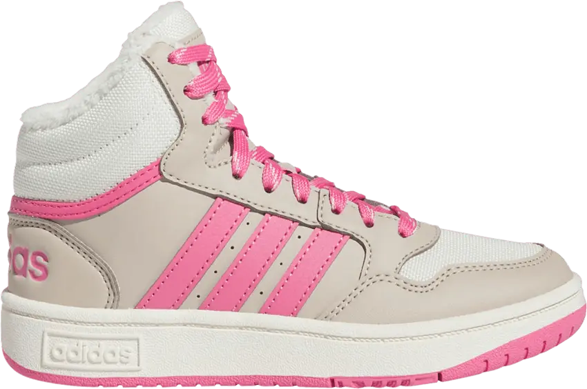  Adidas Hoops 3.0 Mid J &#039;Wonder Beige Pink Fusion&#039;