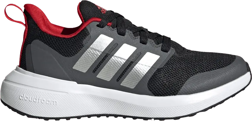  Adidas FortaRun 2.0 J &#039;Black Silver Red&#039;