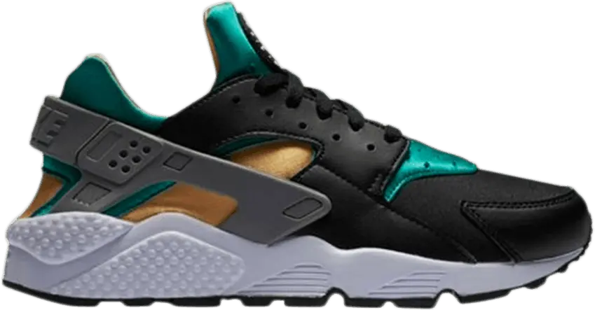  Nike Air Huarache Black/White-Emerald-Resin