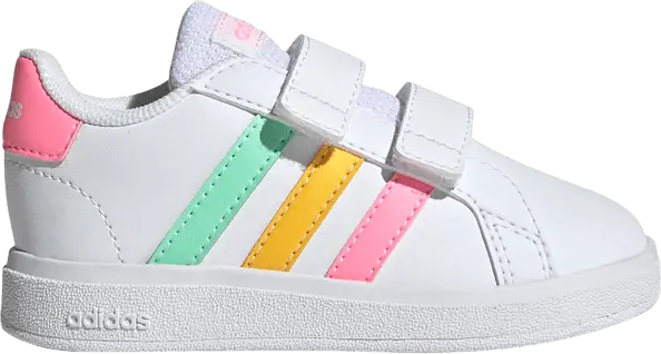  Adidas Grand Court 2.0 I &#039;White Multi-Color&#039;