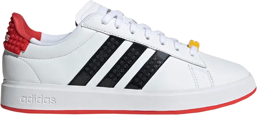  Adidas LEGO x Grand Court 2.0 &#039;White Black Red&#039;