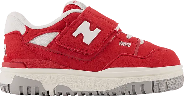  New Balance 550 Bungee Lace Top Strap Toddler &#039;Suede Pack - Team Red&#039;