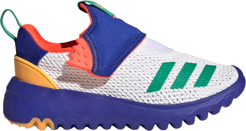  Adidas Suru365 Slip-On J &#039;White Blue Green&#039;