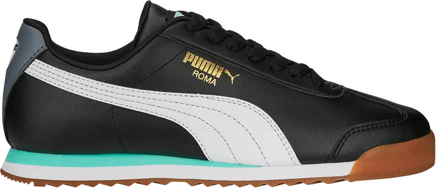  Puma Roma Basic Plus &#039;Black White Mint&#039;