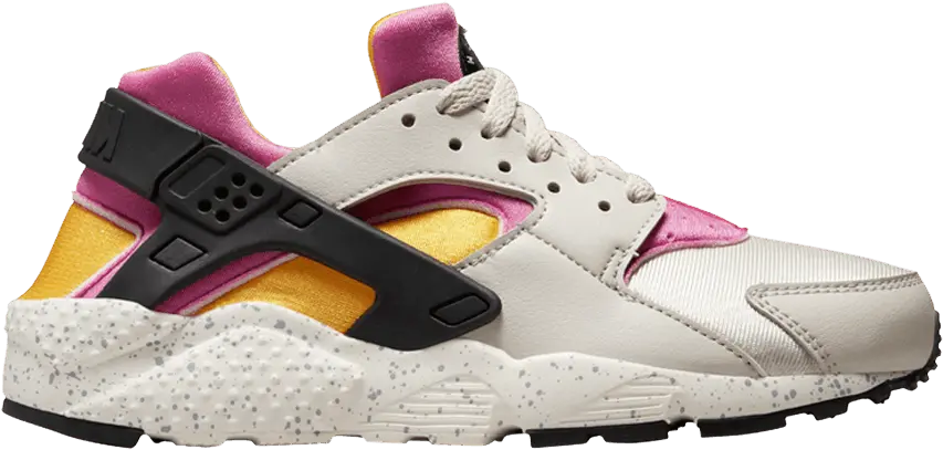  Nike Huarache Run GS &#039;Light Bone University Gold Pink&#039;