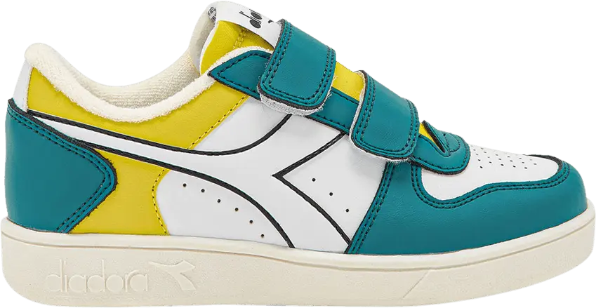 Diadora Magic Basket Low Little Kid &#039;Deep Lake Passion Fruit&#039;