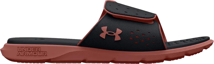  Under Armour Wmns Ignite Pro Slide &#039;Black Red Fusion&#039;