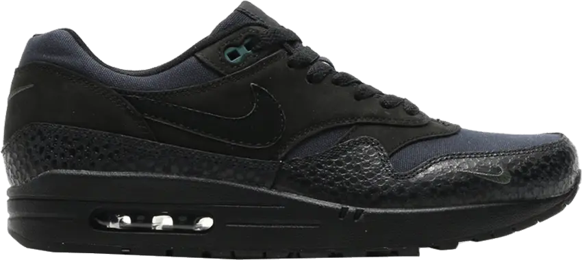  Nike Air Max 1 Black/Black-Bonsai