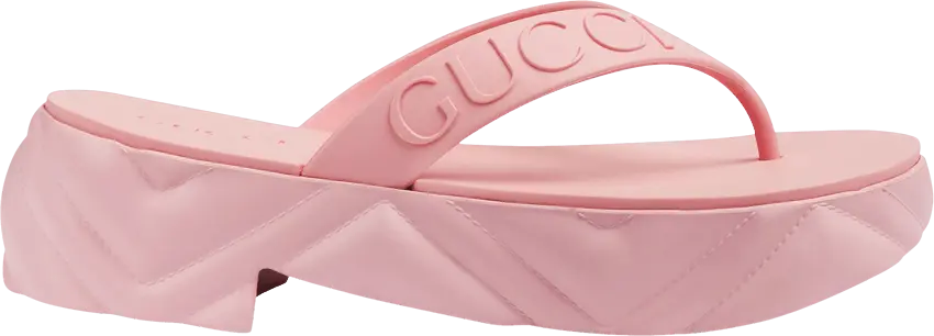  Gucci Wmns Thong Platform Sandal &#039;Pink&#039;