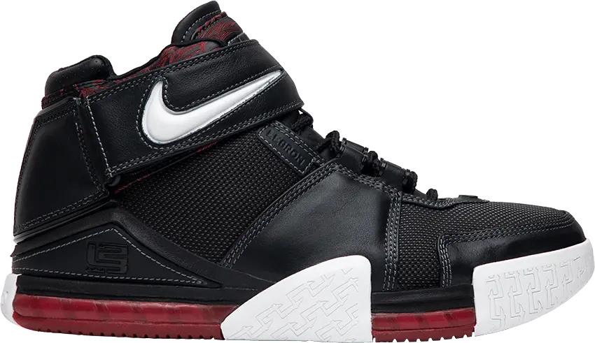  Nike LeBron Zoom 2 Black Crimson