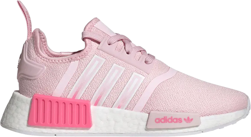  Adidas NMD_R1 J &#039;Clear Pink White&#039;