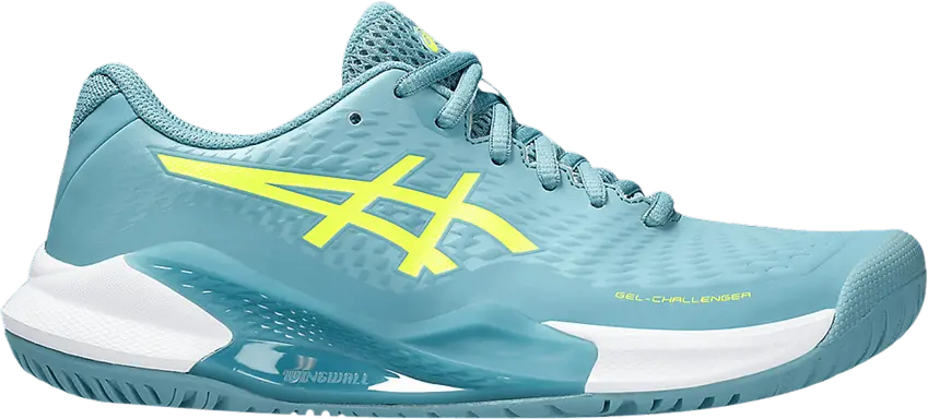  Asics Wmns Gel Challenger 14 &#039;Gris Blue Safety Yellow&#039;