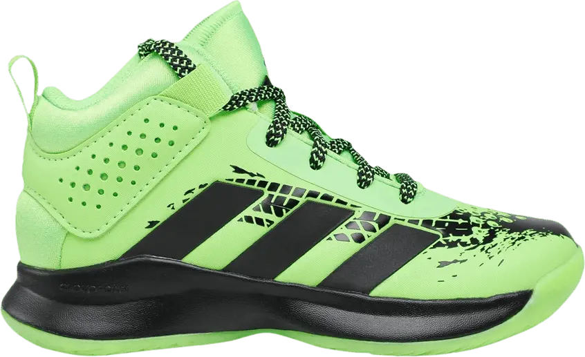  Adidas Cross &#039;Em Up 5 Wide J &#039;Team Solar Green Black&#039;