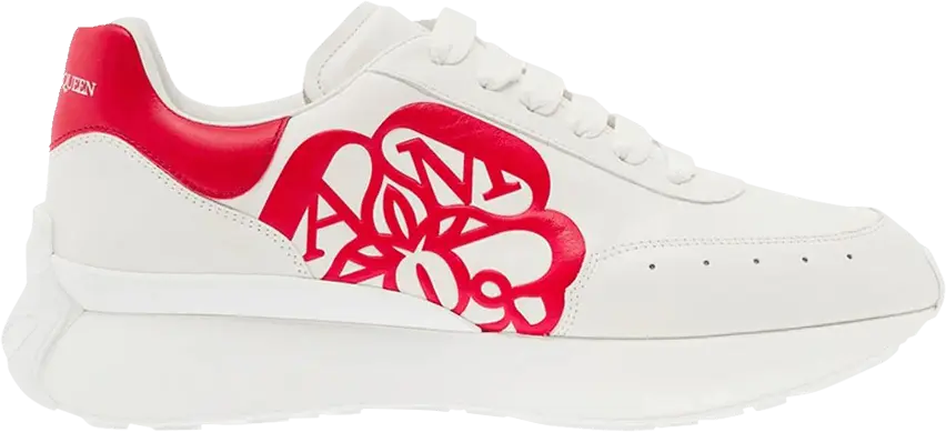  Alexander Mcqueen Alexander McQueen Sprint Runner &#039;White Lust Red&#039;