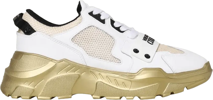 Versace Chunky Logo Sneaker &#039;White Gold&#039;