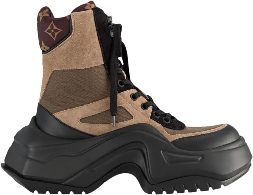 Louis Vuitton Wmns Archlight 2.0 Platform Ankle Boot &#039;Khaki Green&#039;