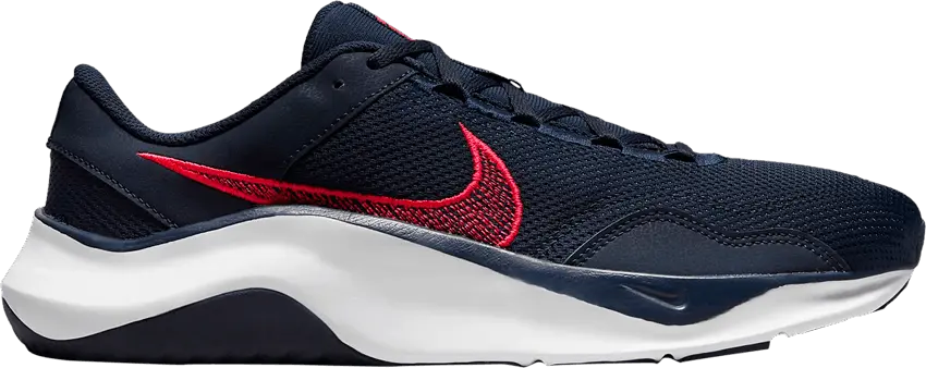  Nike Legend Essential 3 Next Nature &#039;Obsidian Bright Crimson&#039;