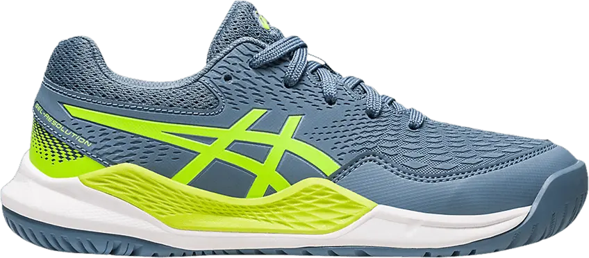  Asics Gel Resolution 9 GS &#039;Steel Blue Hazard Green&#039;