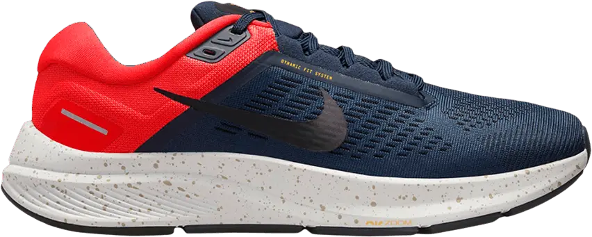  Nike Air Zoom Structure 24 &#039;Obsidian Bright Crimson&#039;