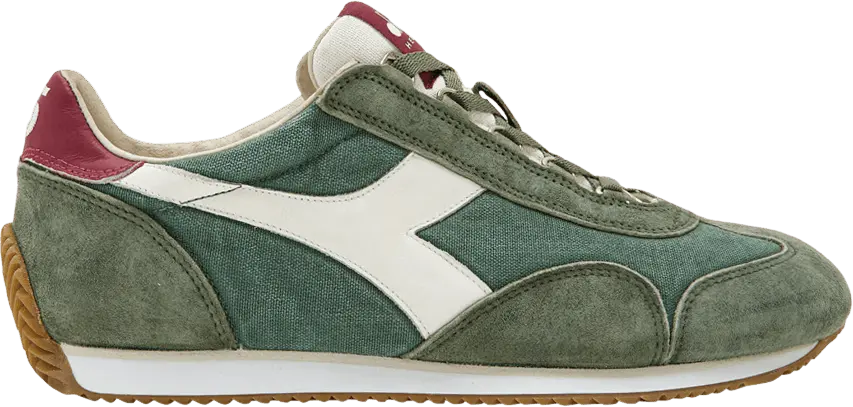 Diadora Equipe H Canvas Stone Wash &#039;Green Laurel Wreath&#039;