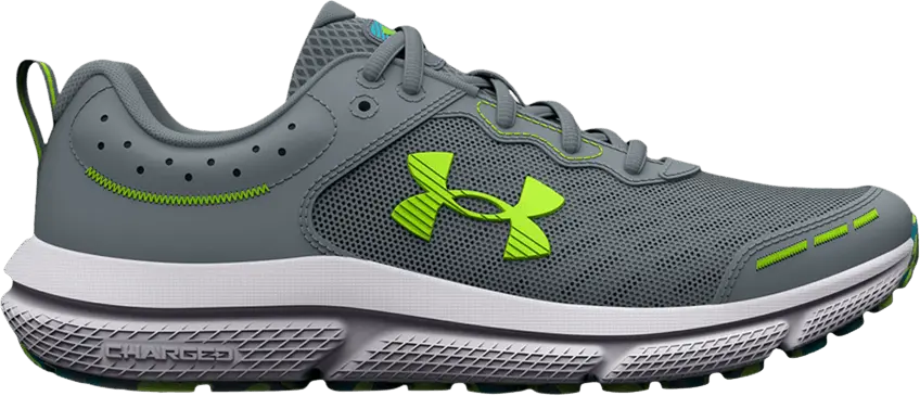 Under Armour Assert 10 AC GS Wide &#039;Gravel Lime Surge&#039;