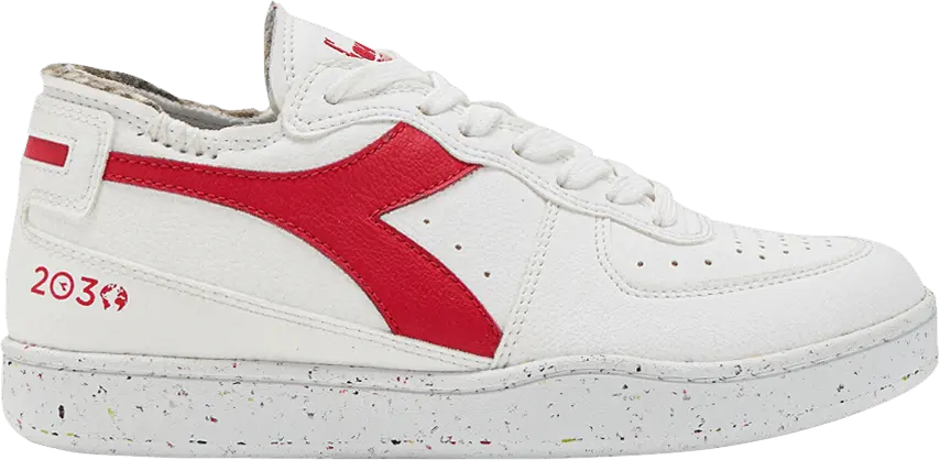  Diadora Mi Basket Row Cut 2030 &#039;White Ferrari Red&#039;