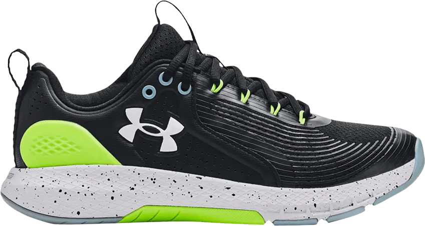 Under Armour Charged Commit TR 3 4E Wide &#039;Black Lime Surge&#039;