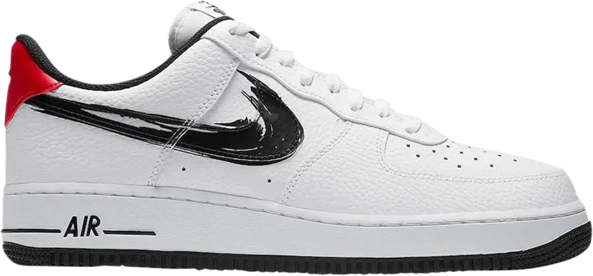  Nike Air Force 1 Low Brushstroke White Black