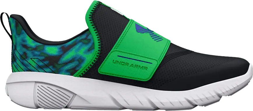  Under Armour Flash Laser GS &#039;Marble - Black Green Screen&#039;