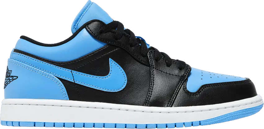  Jordan 1 Low Black University Blue