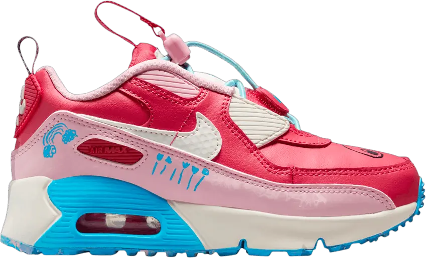  Nike Air Max 90 Toggle SE PS &#039;Light Fusion Red Blue Lightning&#039;