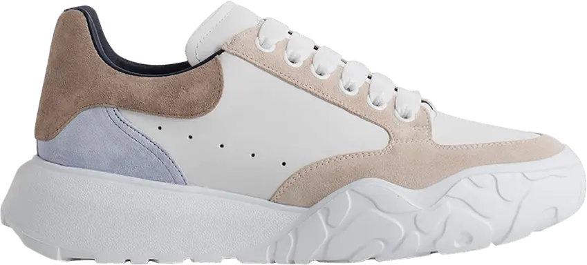  Alexander Mcqueen Alexander McQueen Court Trainers WHite Beige Lavender