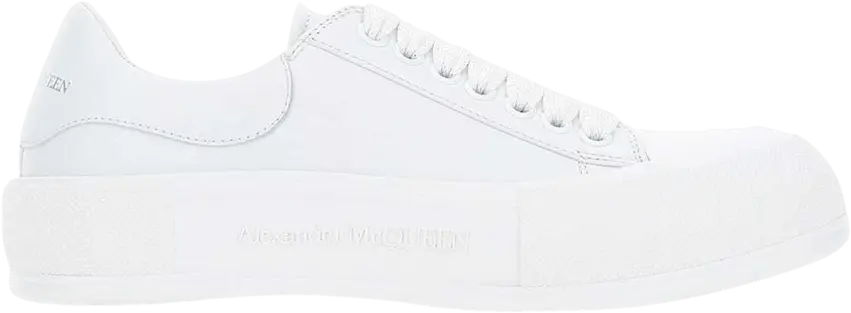  Alexander Mcqueen Alexander McQueen Deck Lace Plimsoll &#039;Optic White&#039;